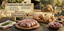 KAMPANYA 10 BILDIRCIN/1 TAVUK/1HOROZ/ 1KG HİNDİ  YÜREK / 1KG HİNDİ TAŞLIK